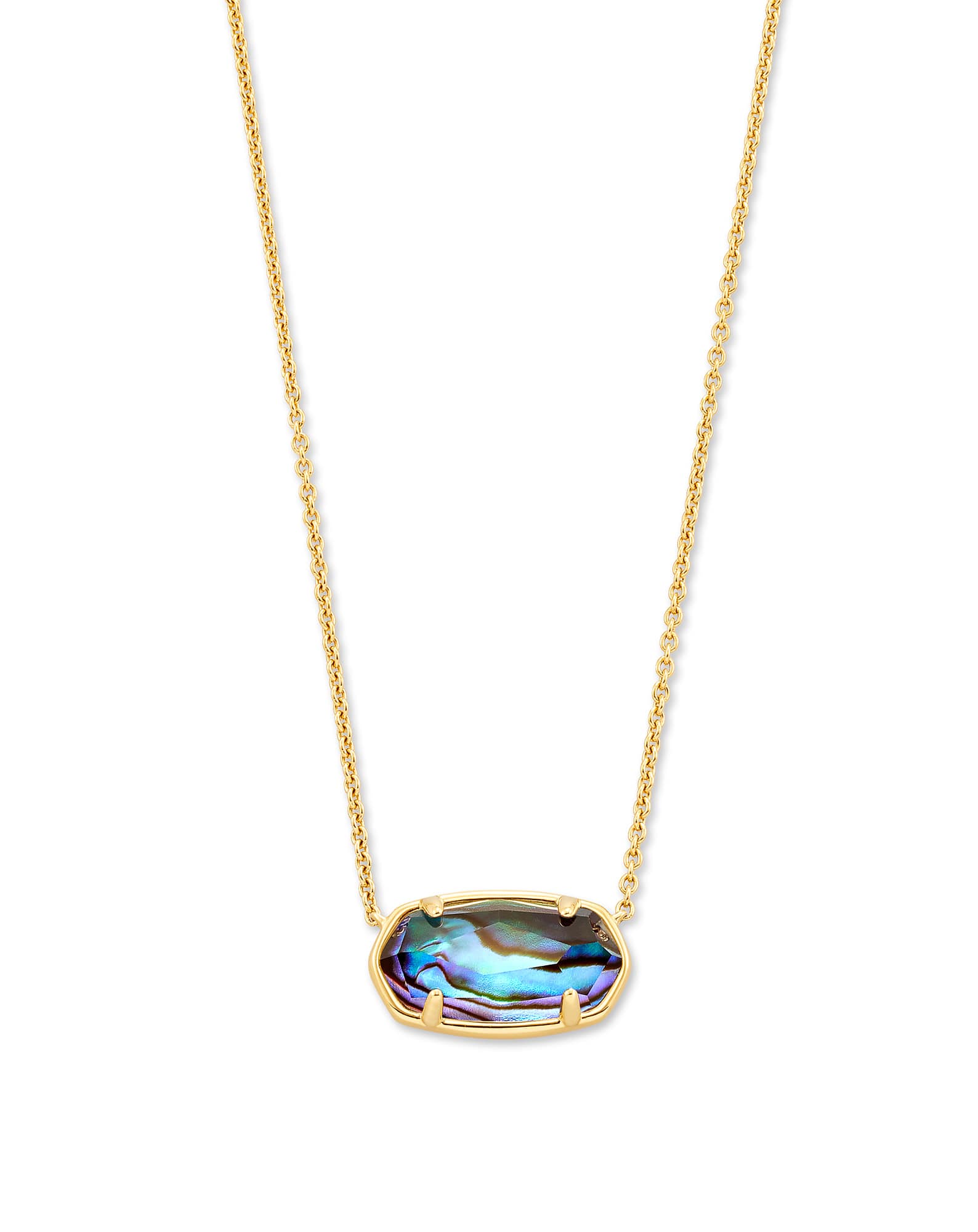 Elisa 18k Gold Vermeil Pendant Necklace in Abalone | Kendra Scott
